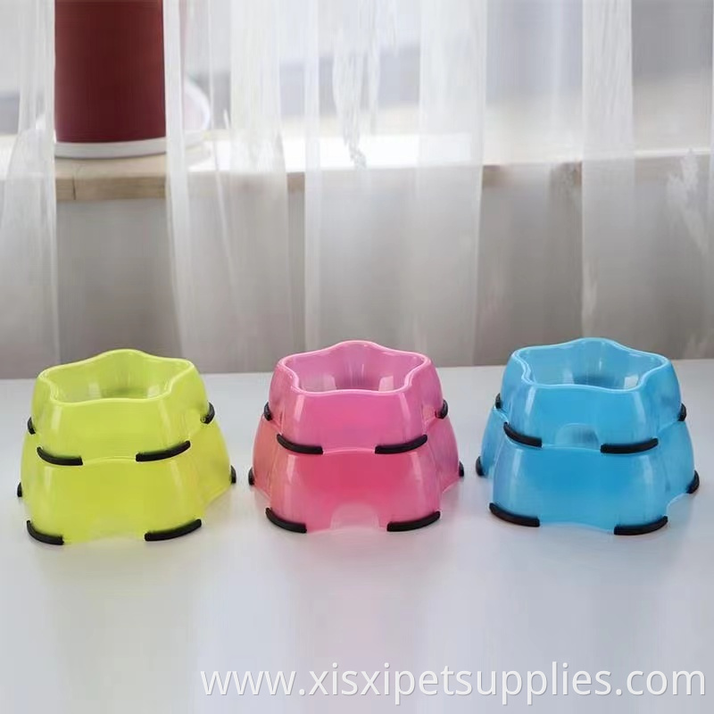 Pet Supplier Customizable New Style Water Food Eco-friendly Plastic Pet Raised Dog Bowl